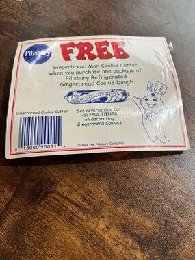 Pillsbury Red Gingerbread Man Cookie Cutter - Promotional Pack